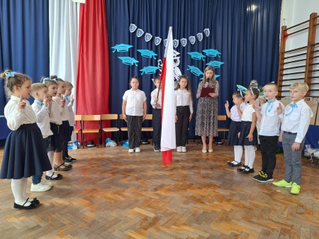 Uroczysta ceremonia Pasowania na Pierwszaka.