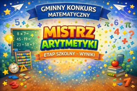 Gminny Konkurs Matematyczny „Mistrz Arytmetyki” – etap szkolny – wyniki