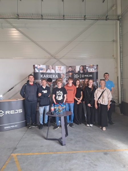 Wizyta uczniów klasy ósmej w firmie REJS Sp. z o.o. w Rypinie