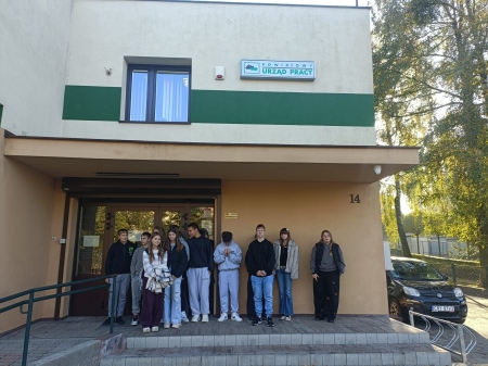 Wizyta uczniów klas VII i VIII w Powiatowym Urzędzie Pracy w Rypinie